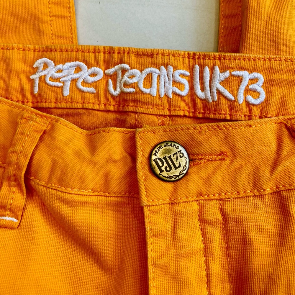 Pepe Jeans London UK 73 Orange Women's Capri Jeans Sz 32